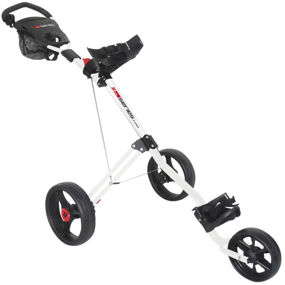 Masters 5 Series 3Wheel Golf Push Trolley White Scottsdale Golf